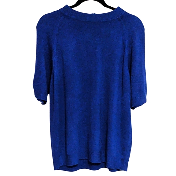 Designer Originals Sweaters - Blue Short Sleeve Lightweight Sweater size 44